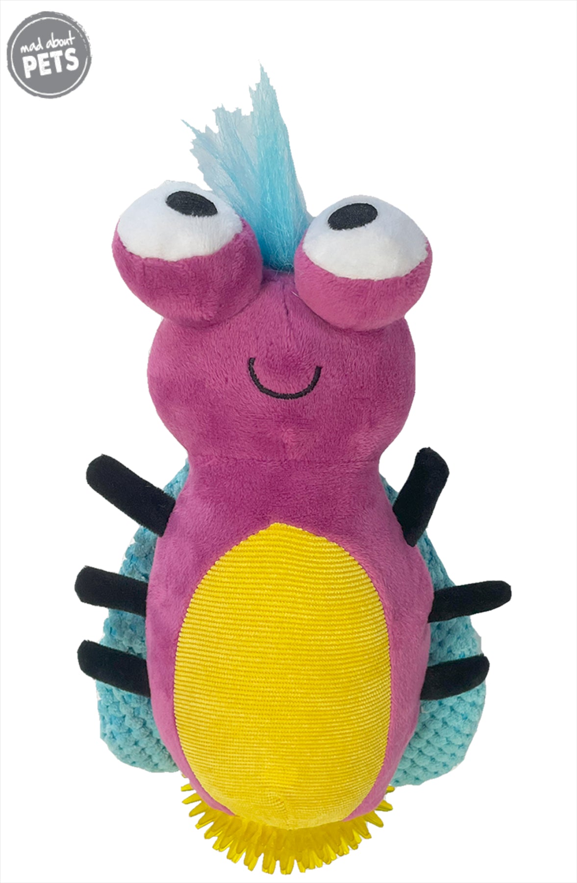 Flashy Bug Light Up Squeaky Soft Dog Toy