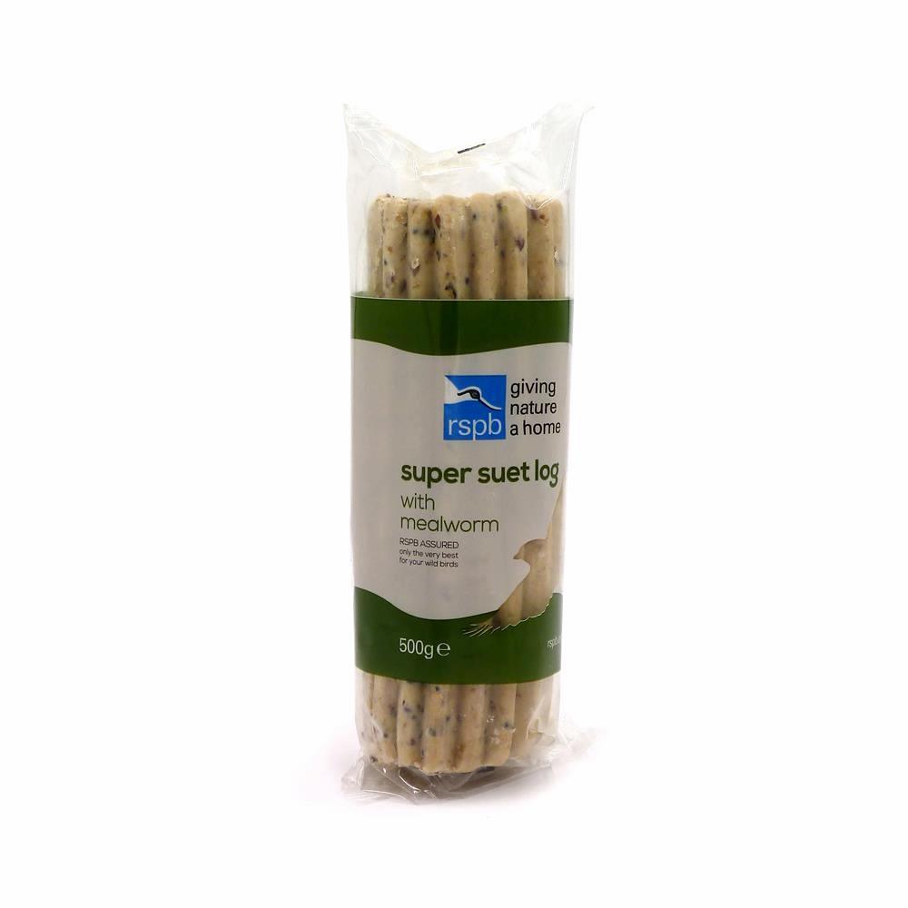 Rspb Super Suet Log With Mealworm 500g