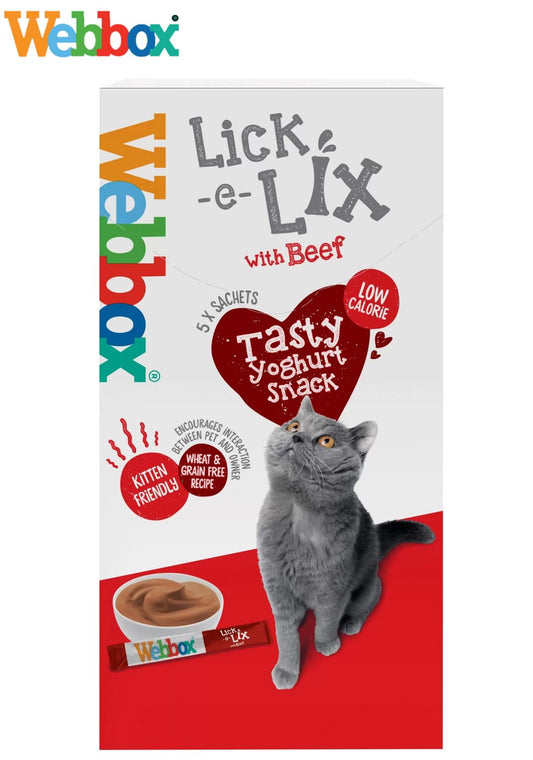 Webbox Lick E Lix Beef 5 x 15g Sachets