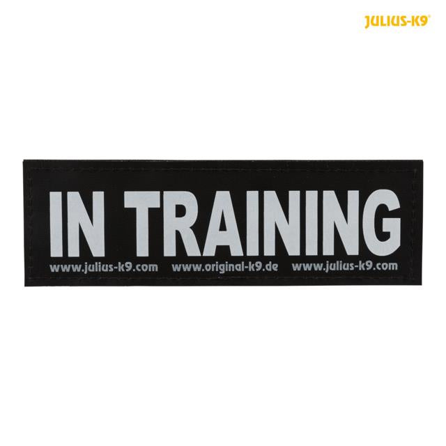 Julius K9 Attachable Harness Label Xs-M, 'IN TRAINING'