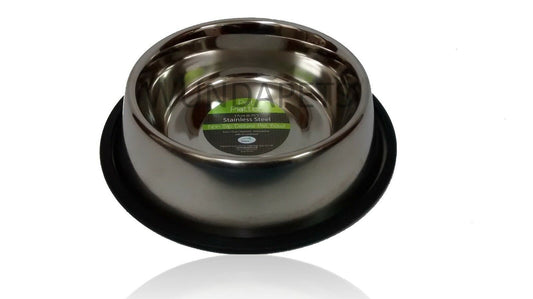 Pet Platter Stainless Steel Non Slip Bowl 16cm 6.25"