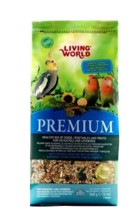 Living World Premium Cockatiel Bird Food 908g