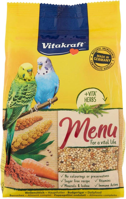 Vitakraft Menu Budgie Seed Feed 500g