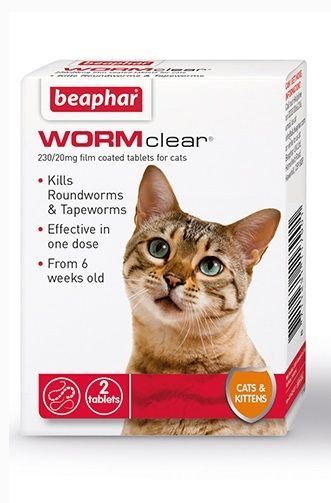 Beaphar Wormclear Cat Tablets 2 Tablets