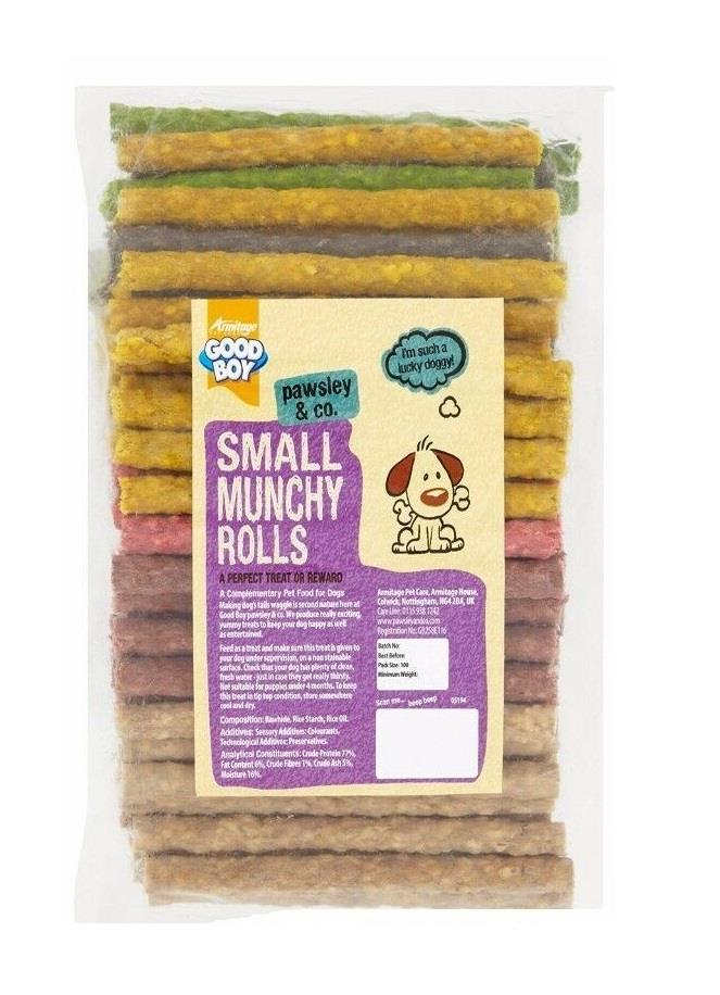 Good Boy Small Munchy Rolls Assorted 100 Rolls