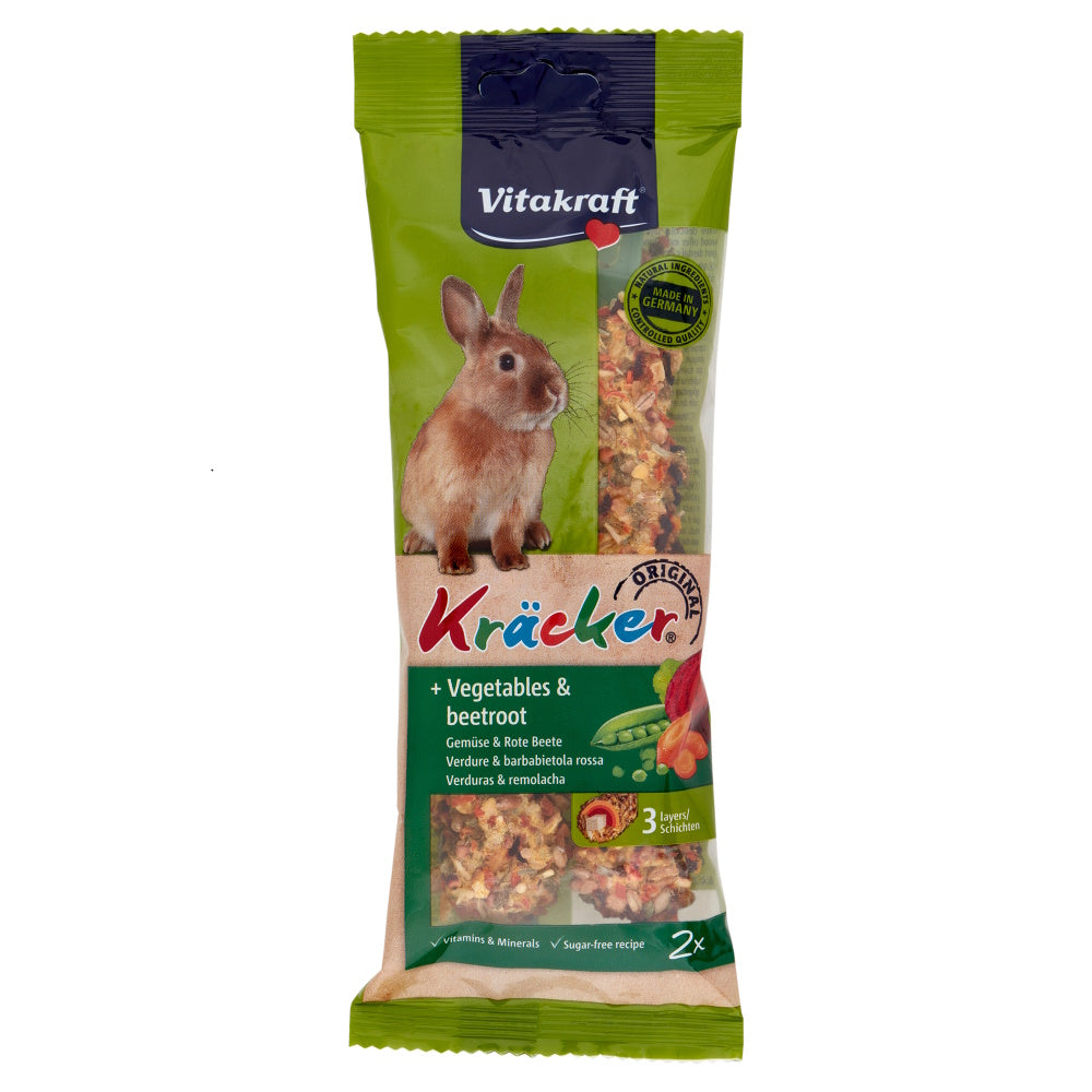 Vitakraft Rabbit Sticks Vegetables & Beetroot 2pcs