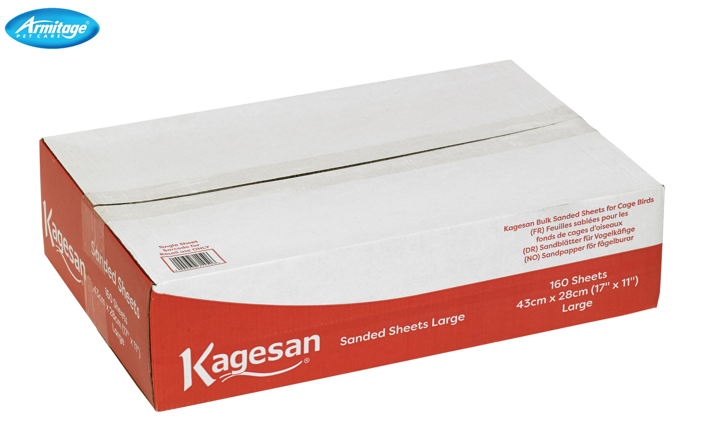 Kagesan Bulk Red Sandsheets Large 17 X 11" 160pcs