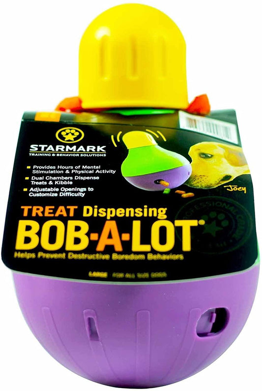 Starmark Bob A Lot Treat Dispenser Dog Toy Large