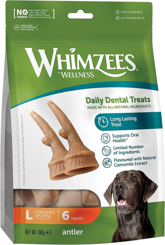 Whimzees Large Antler 6 Pack