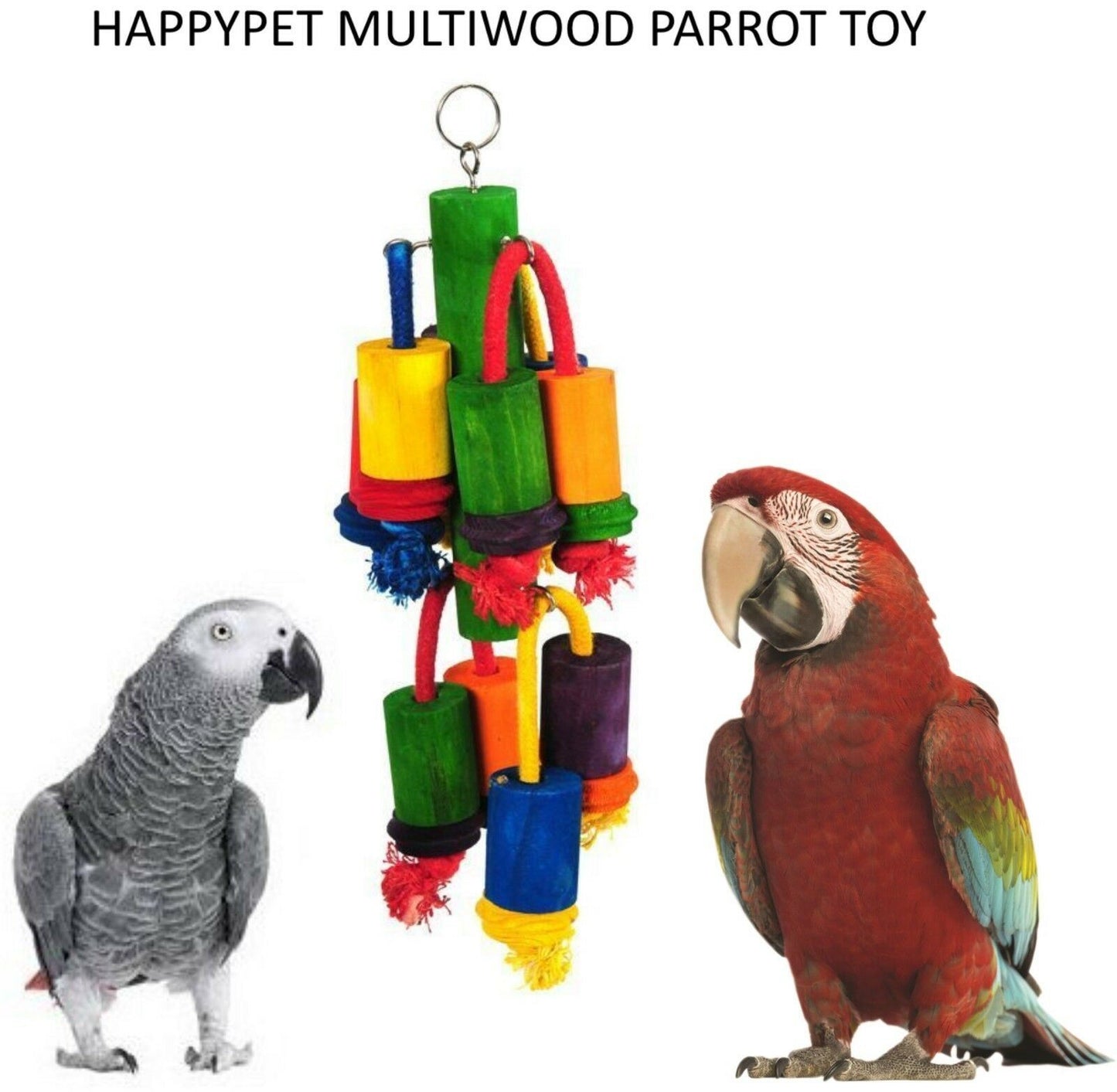 The Bird House Multiwood 3 Bird Toy