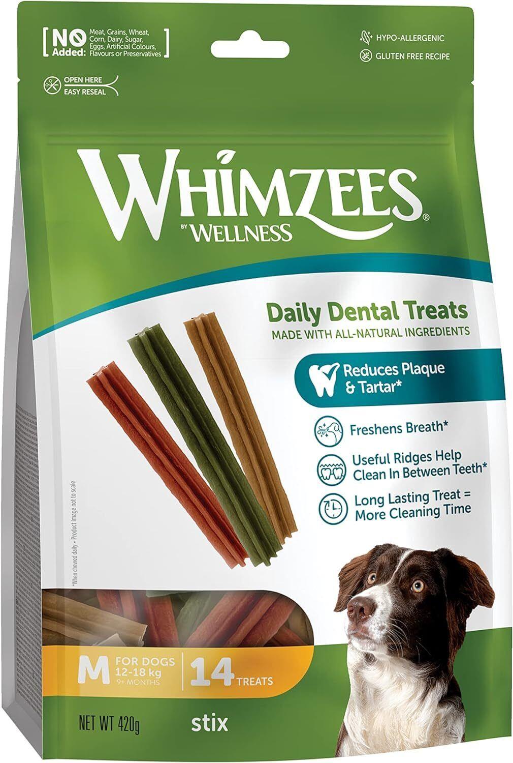 Whimzees Medium Stix 14 Pack