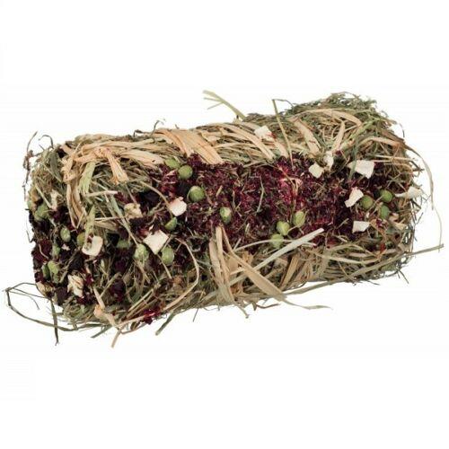 Trixie Hay Bale With Flower Mix Beetroot & Parsnip 200g