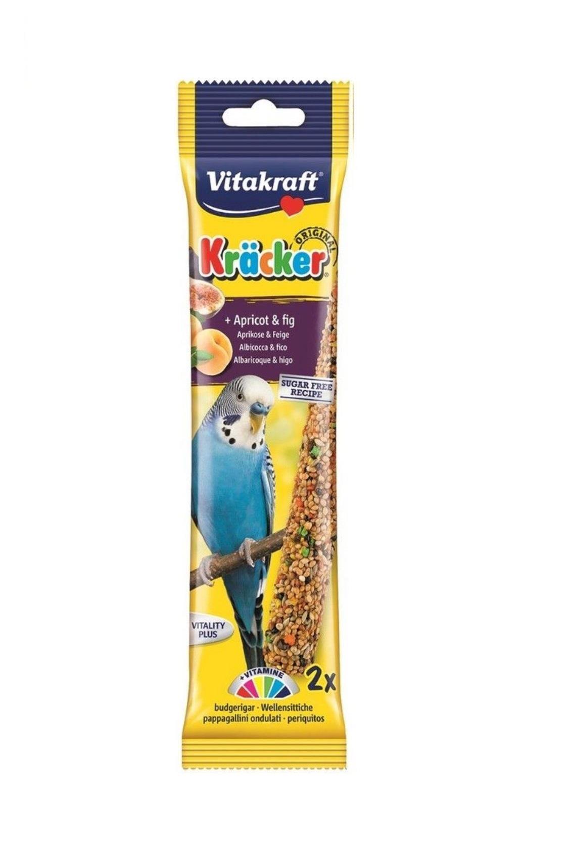 Vitakraft Kracker Budgie Apricot & Fig Stick 2pcs