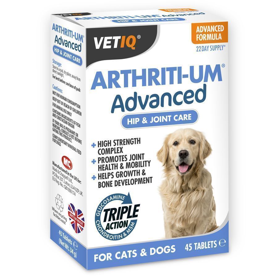 VetIQ Arthriti-UM Advanced Hip & Joint Care 45 Tablets