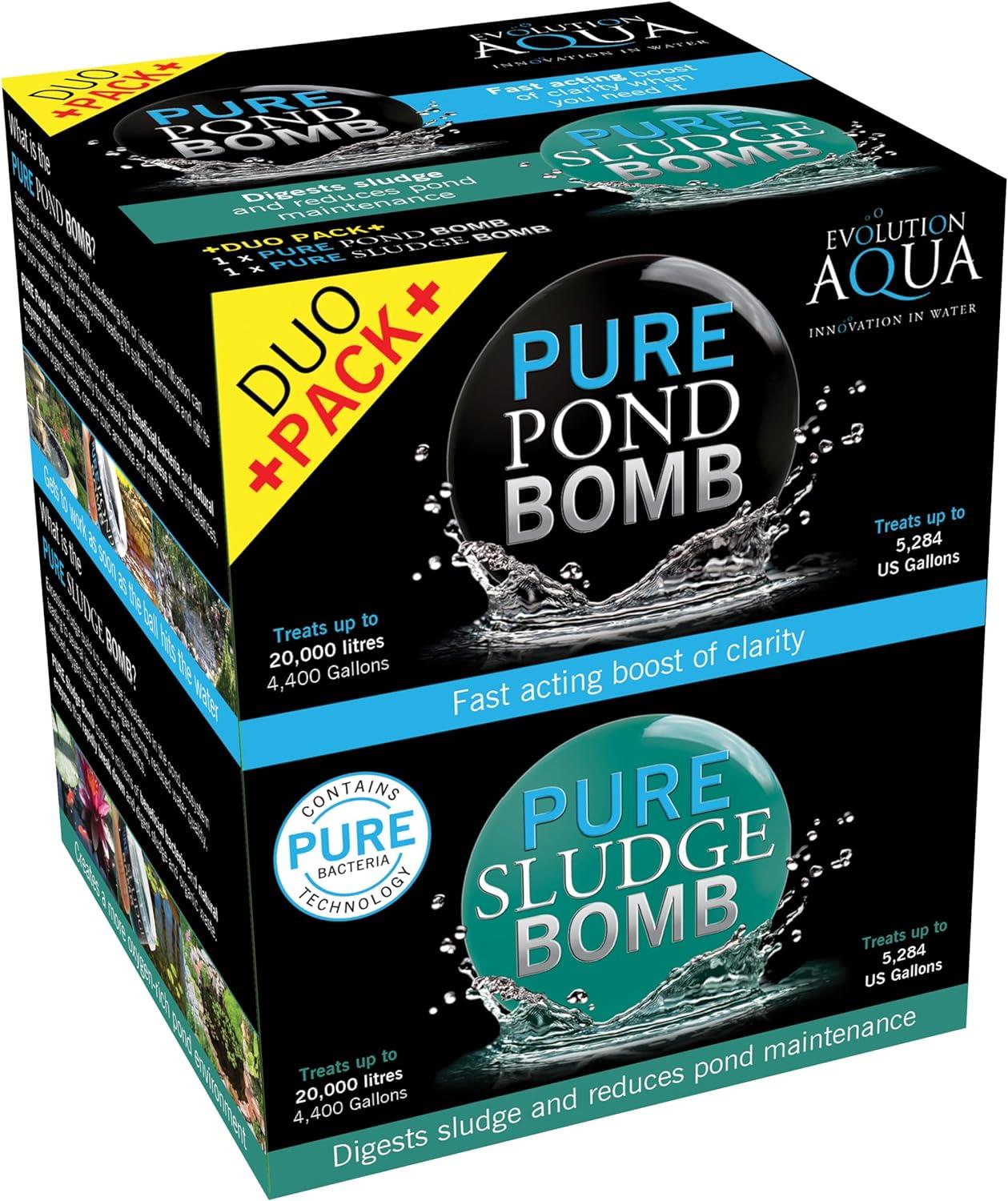 Evolution Aqua Pure Pond Bomb & Sludge Bomb Duo Pack