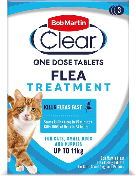 Bob Martin Clear One Dose Cat Flea Tablet 3 Tablets