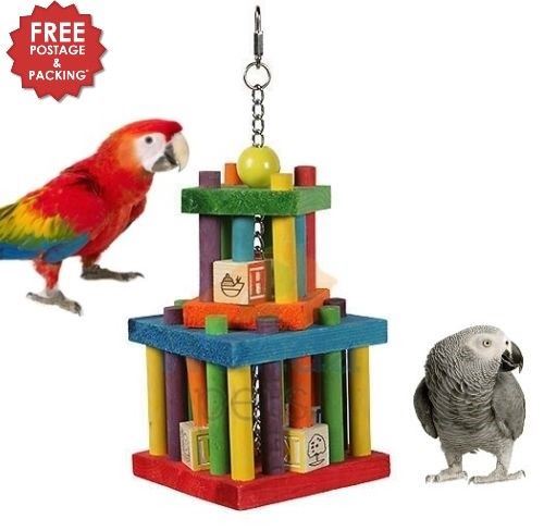 The Bird House Building Block Maze Parrot Toy