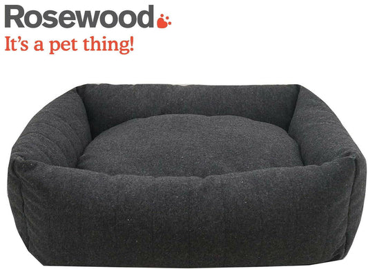 Rosewood Luxury Grey Felt With Memory Foam Bed With Support Small