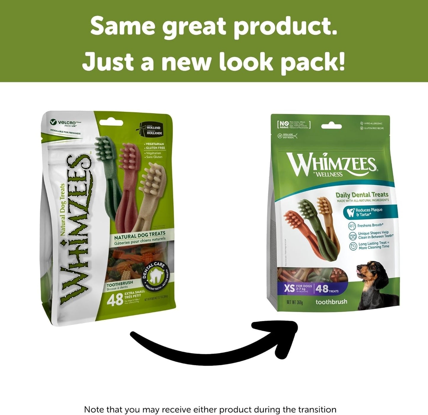 Whimzees X-Small Toothbrush 48 Pack