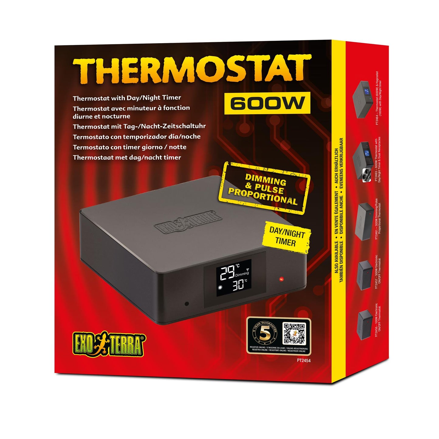 Exo Terra Thermostat 600w Dimming & Pulse Day / Night Timer