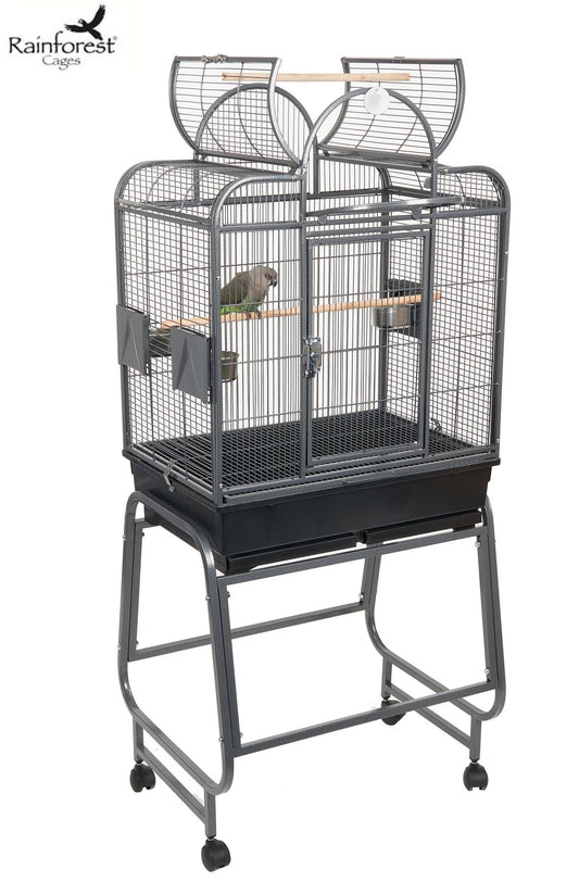 Rainforest Santa Fe Medium Bird Cage Antique Black (2 Boxes)