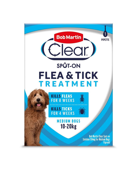 Bob Martin Clear Spot On Medium Dogs 10-20kg 1 Pipette