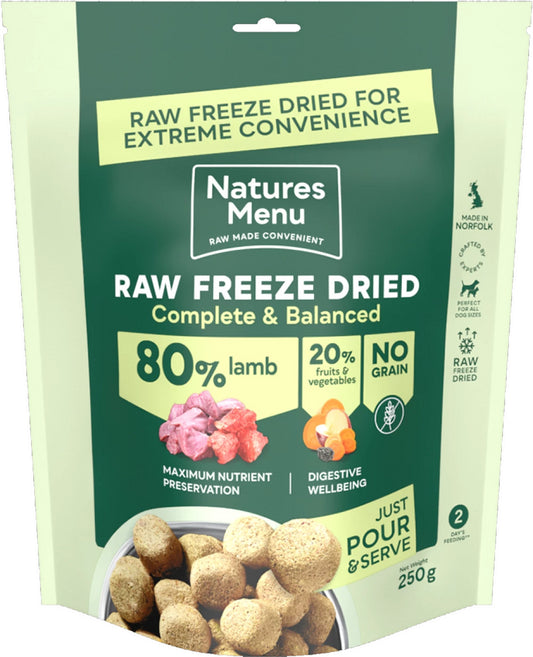 Natures Menu Freeze Dried 80/20 Lamb 250g