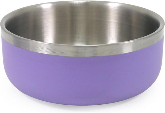 Rosewood Double Wall Stainless Steel Bowl 1200ml - 17cm Lilac