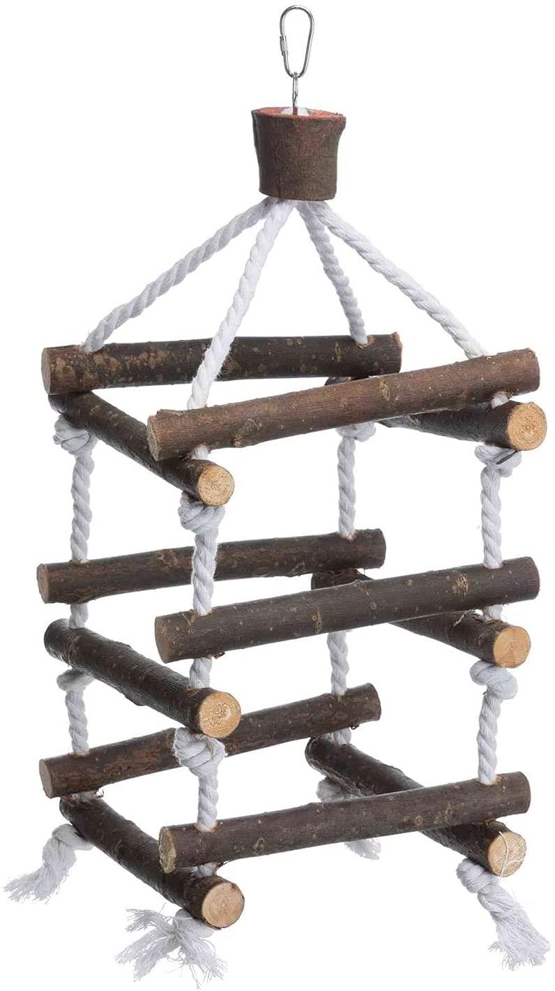 Trixie Natural Wood Rope Ladder Tower Large 51cm