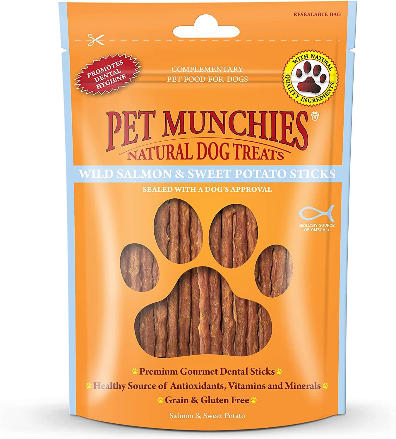 Pet Munchies Wild Salmon & Sweet Potato Sticks 90g