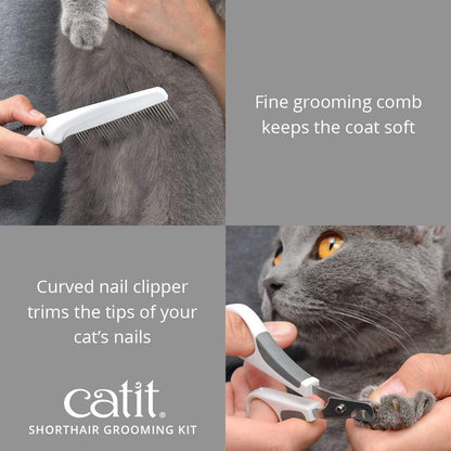 Catit Short Haired Grooming Kit