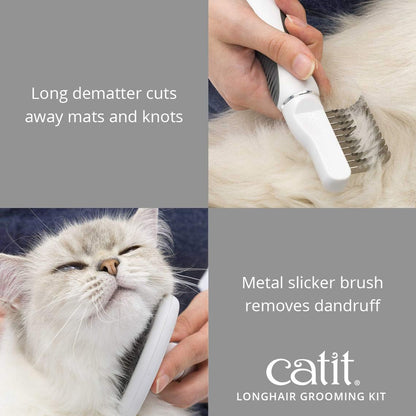 Catit Long Haired Grooming Kit