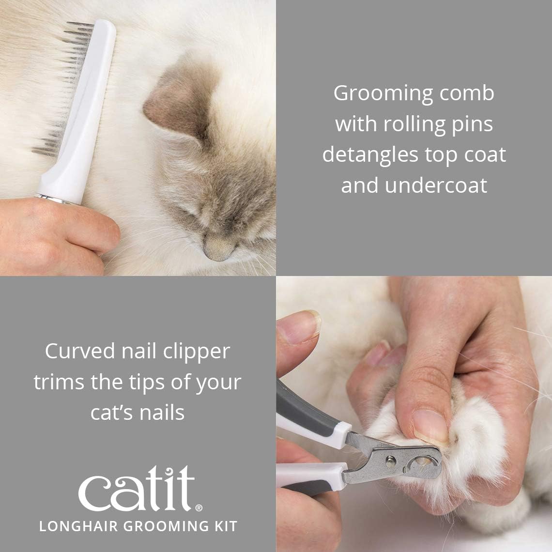 Catit Long Haired Grooming Kit