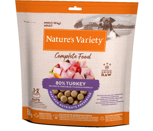 Natures Variety Freeze Dried Complete Food Turkey Dinner 120g