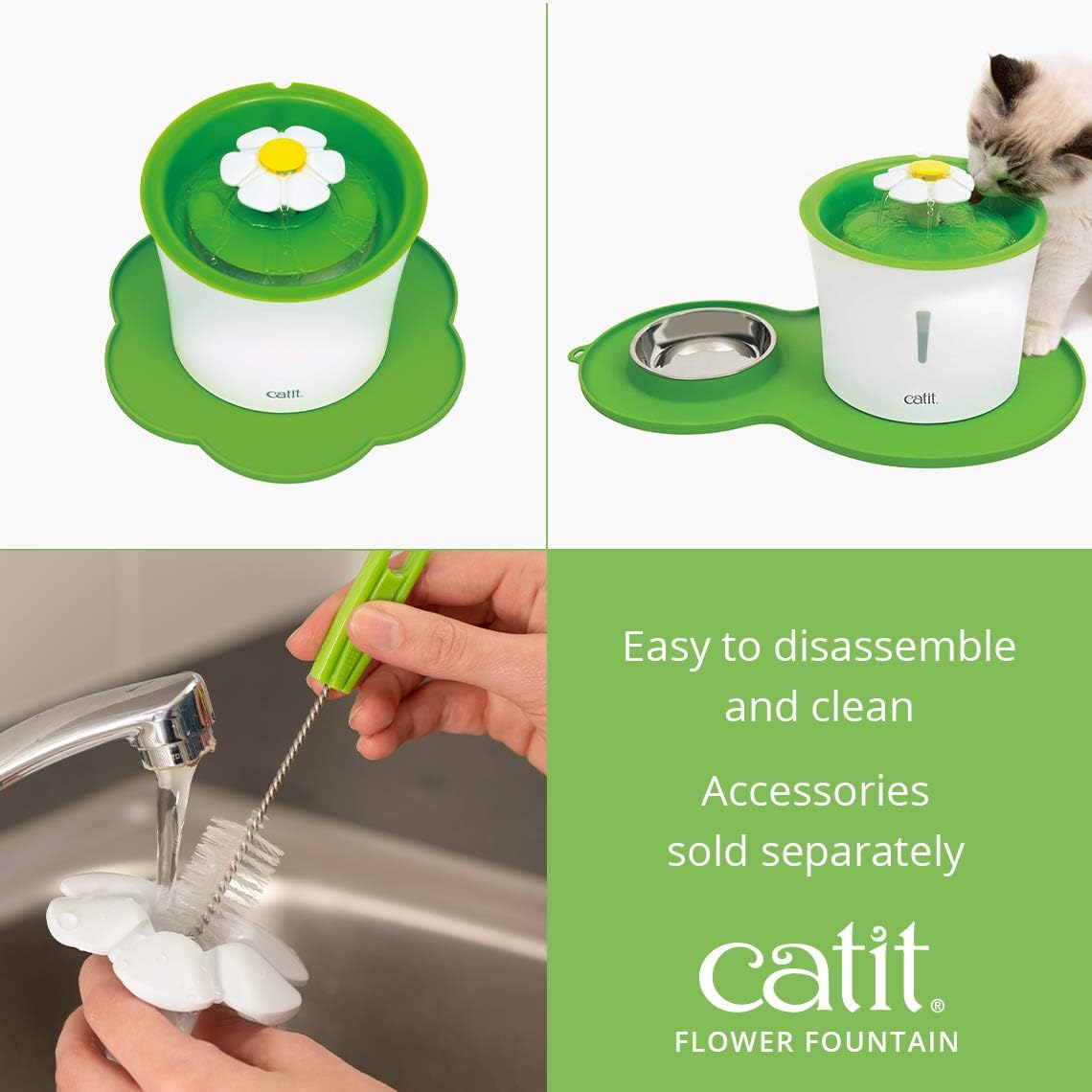 Catit 3 In 1 Flower Fountain Fountain 3ltr