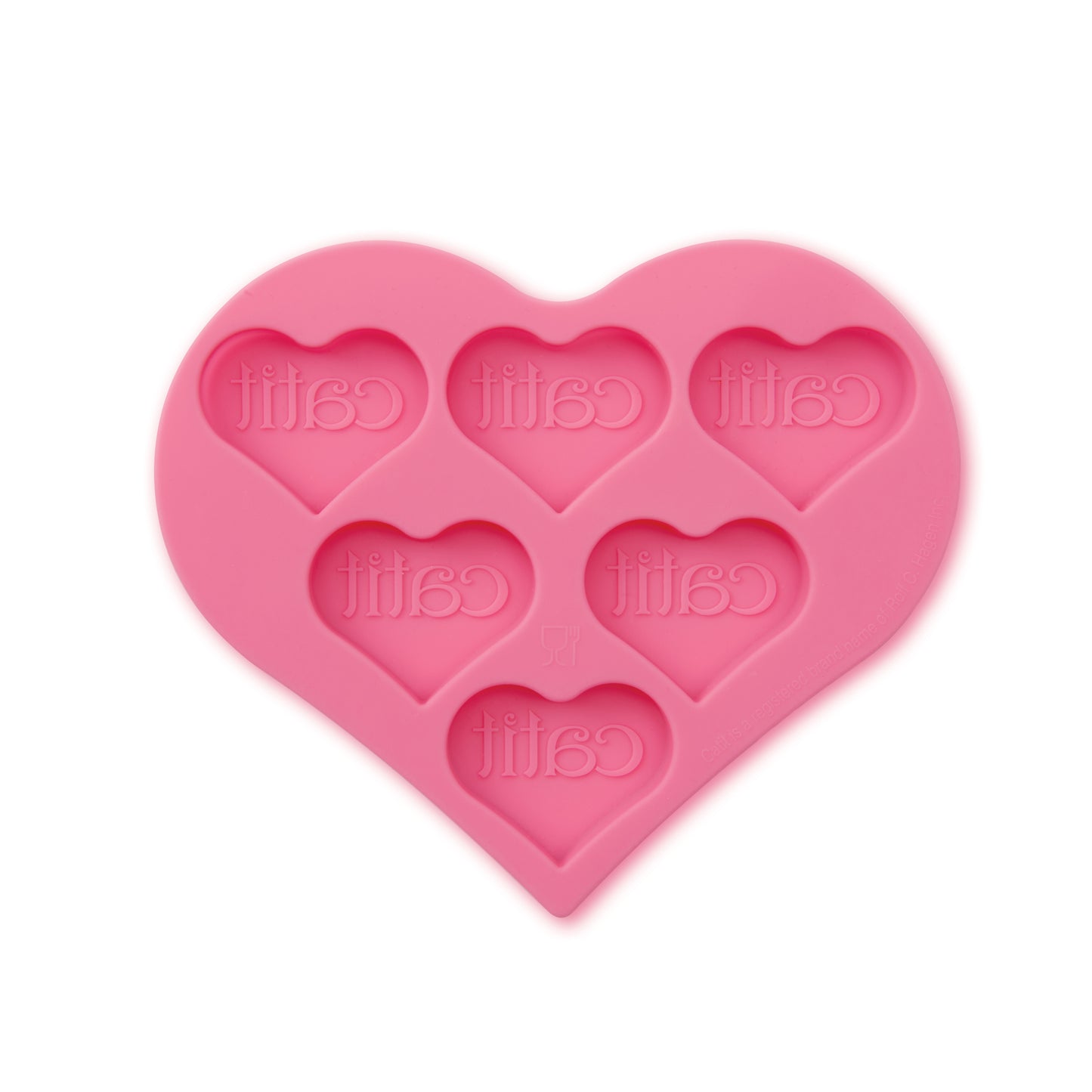 Catit Creamy Heart Shaped Ice Pop Tray