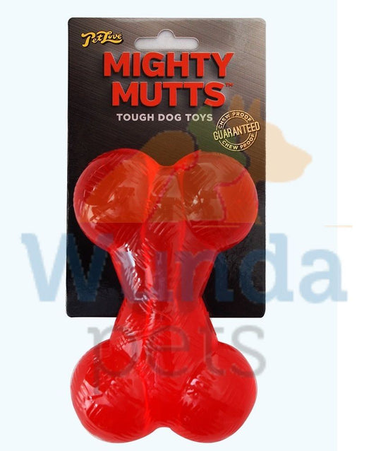 Pet Love Mighty Mutts Rubber Bone Medium