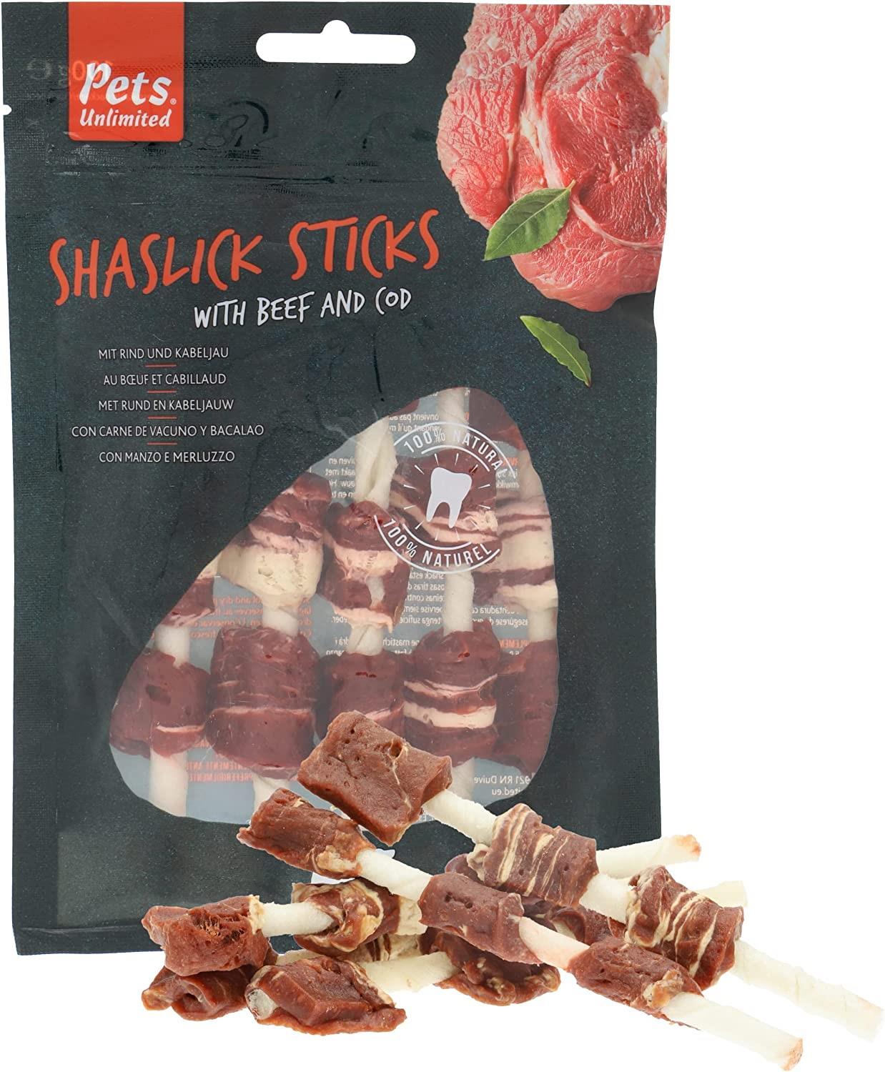 Rosewood Shaslick Sticks With Beef & Cod 100g