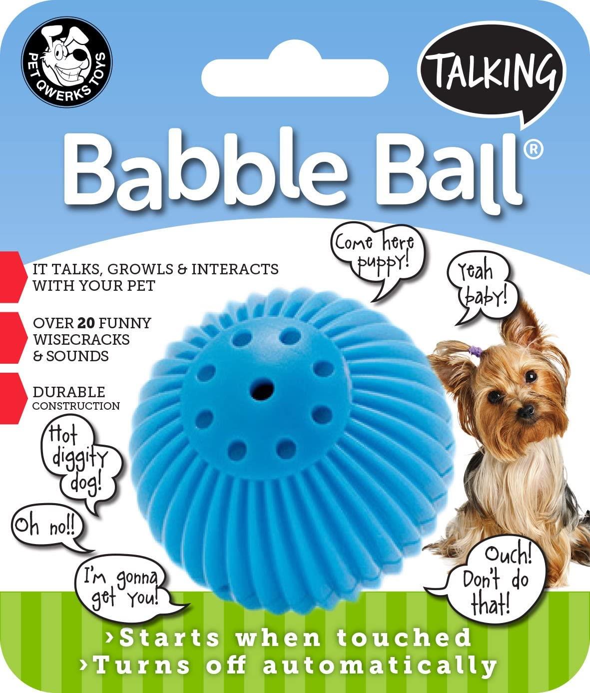 Small Talking Babble Ball Dog Toy