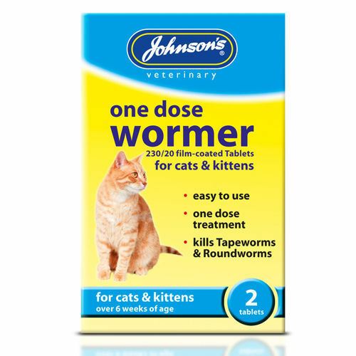 Johnson's Veterinary One Dose Wormer For Cats & Kittens