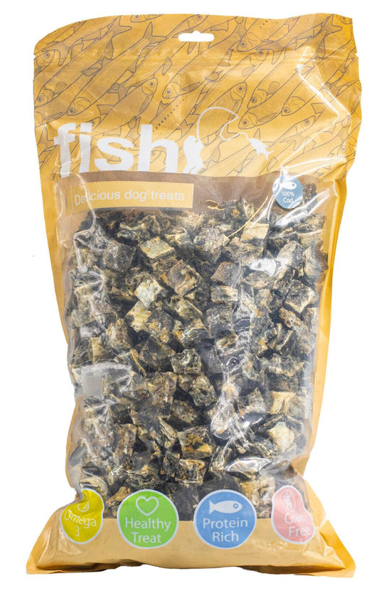 Fish Cod Skin Cubes Bites 1kg