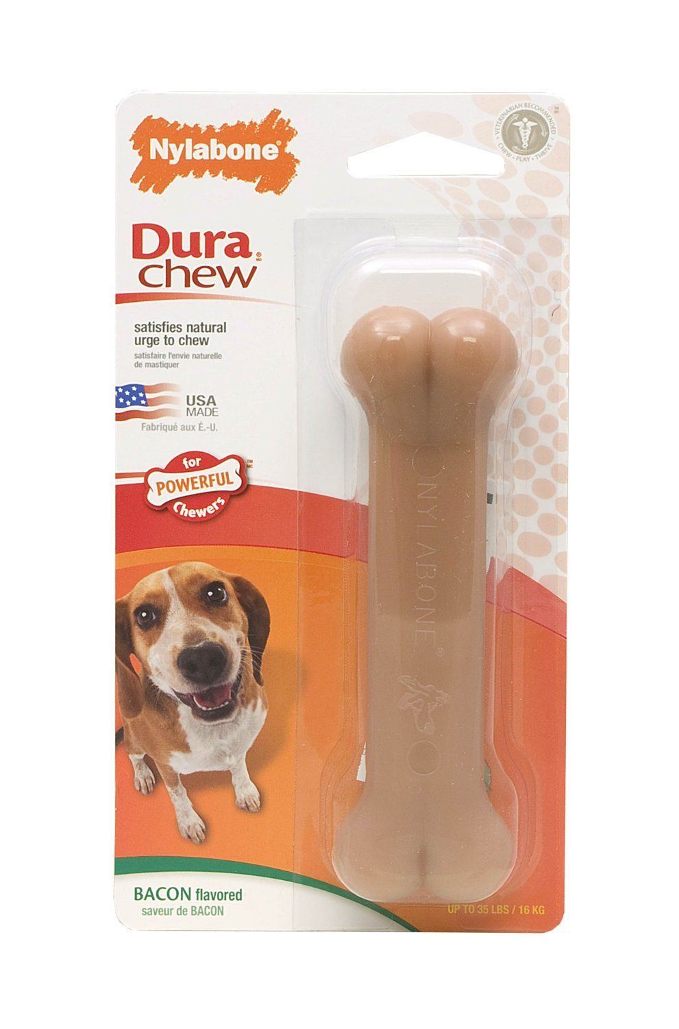 Nylabone Dura Chew Wolf Bacon