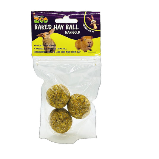 Little Zoo Baked Hay Ball With Marigold 3 Pcs