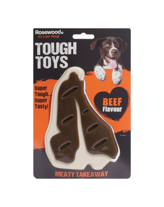 Rosewood Tough Toys Meaty Beef Steak Large