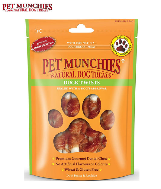 Pet Munchies Duck Twists 80g