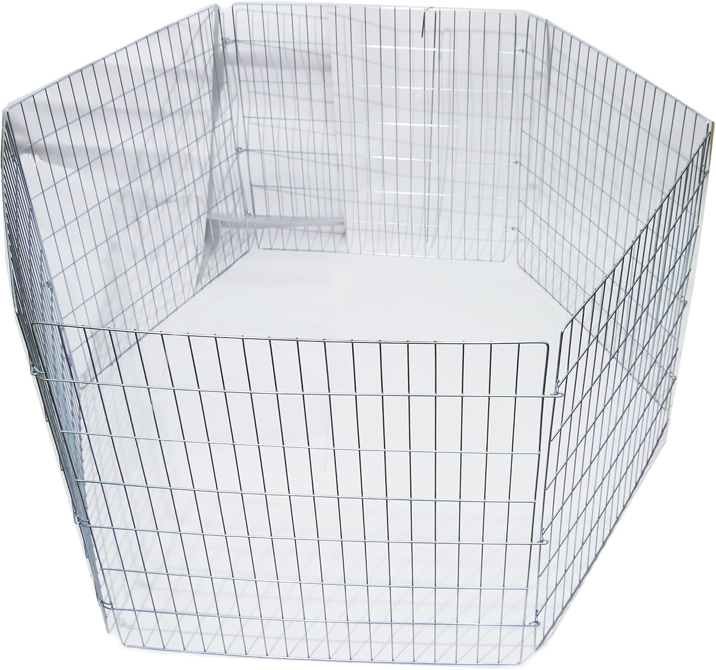Rosewood Hexagon Puppy Play Pen