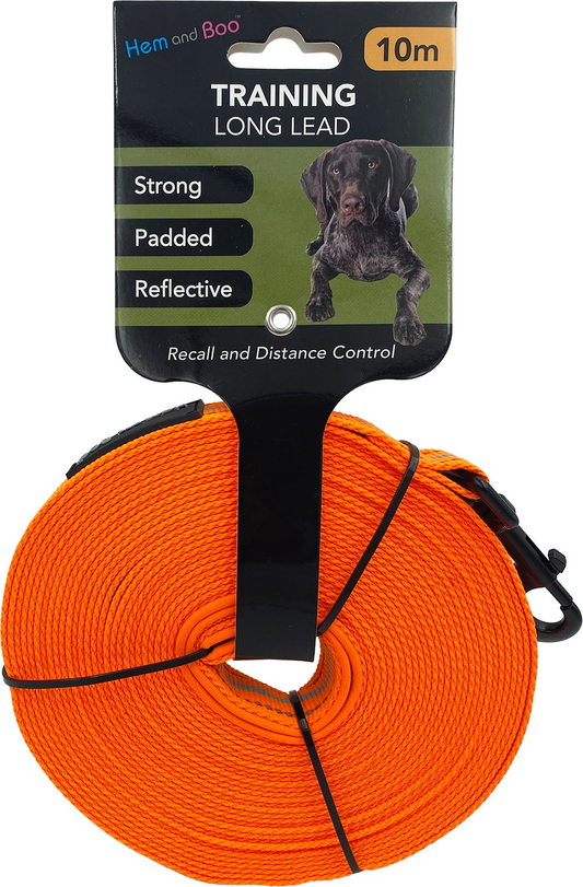 Hem & Boo Sports Training Long Lead 10mtr Orange