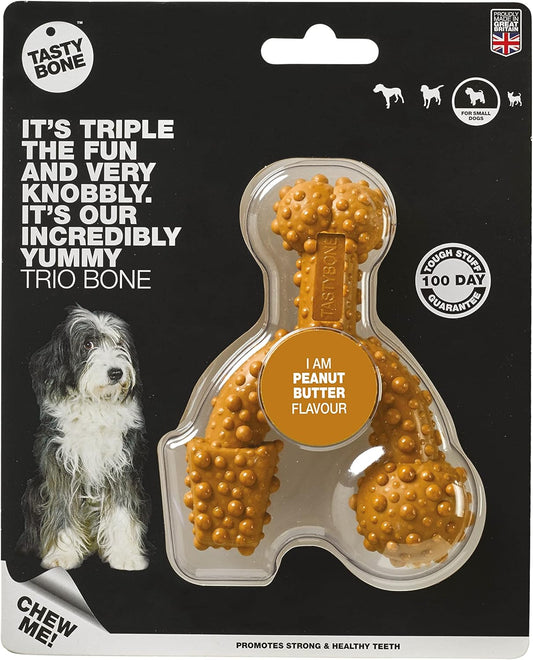 Tastybone Trio Bone Small Peanut Butter
