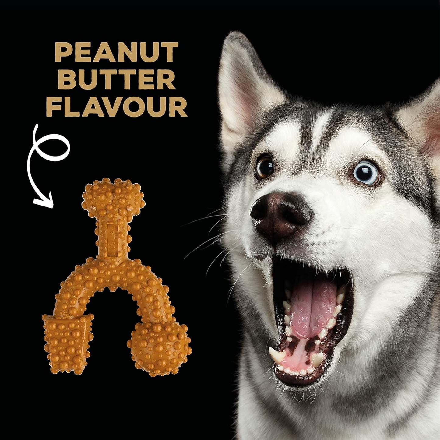 Tastybone Trio Bone Large Peanut Butter