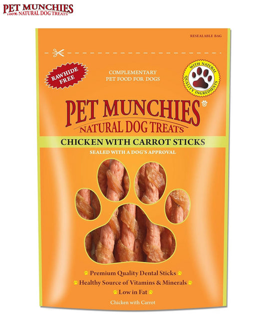 Pet Munchies Chicken & Carrot Sticks 80g